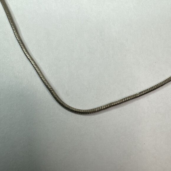 Sterling Silver 925 NECKLACE Italy Traditional Snake Chain 18 Inches 1mm Thick - Picture 3 of 6